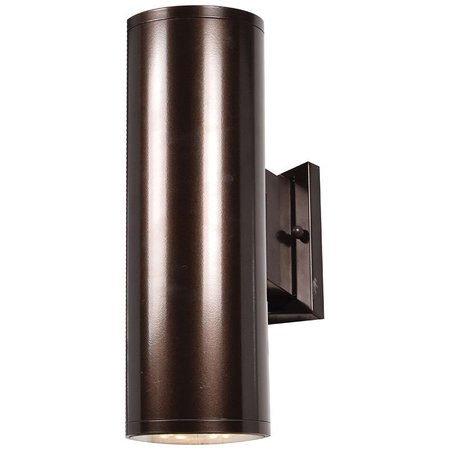 ACCESS LIGHTING Sandpiper, BiDirectional Outdoor LED Wall Mount, Bronze Finish, Frosted Glass 20034LEDMG-BRZ/FST